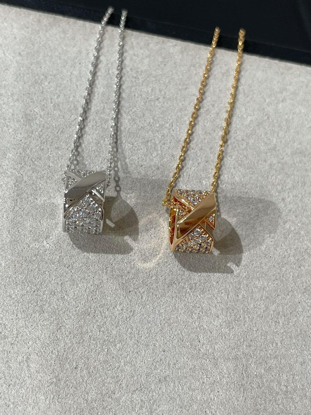 [⭐Seralia]LIENS EVIDENCE DIAMOND PAVED NECKLACE