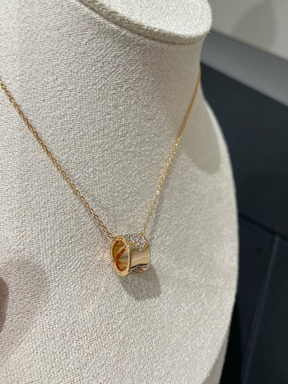 [⭐Seralia]LIENS EVIDENCE DIAMOND PAVED NECKLACE