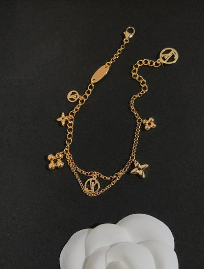 [⭐Seralia]BLOOMING PINK GOLD MOP BRACELET