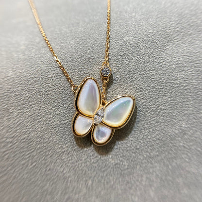 [⭐Seralia]BUTTERFLY MOP DIAMOND NECKLACE