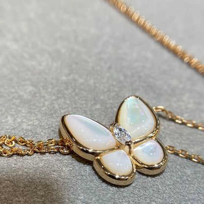 [⭐Seralia]BUTTERFLY MOP DIAMOND NECKLACE
