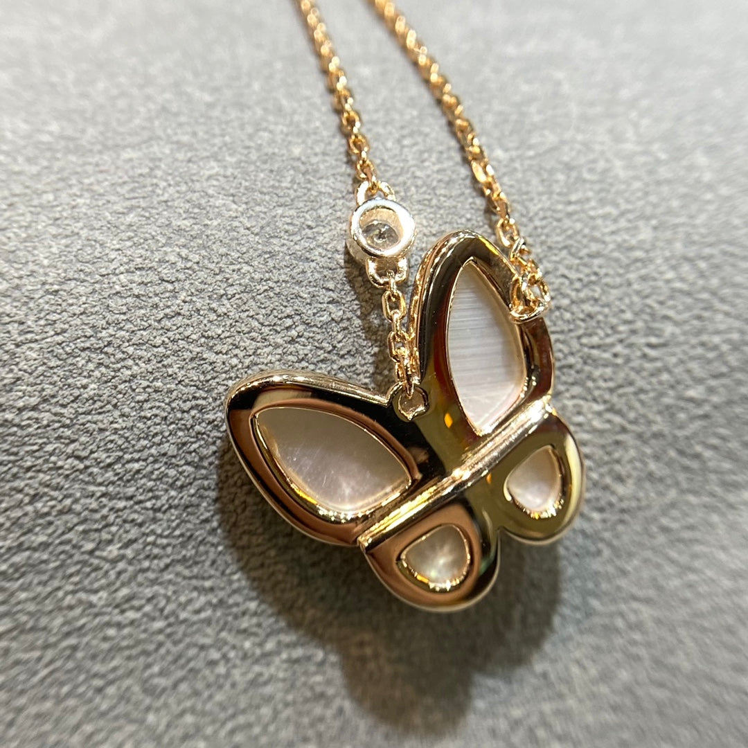 [⭐Seralia]BUTTERFLY MOP DIAMOND NECKLACE