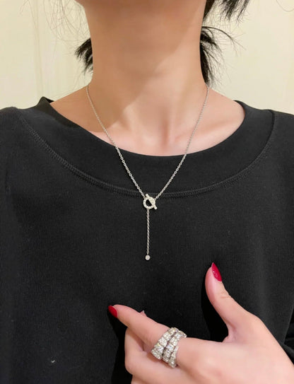 [⭐Seralia]FINESSE SILVER DIAMOND NECKLACE