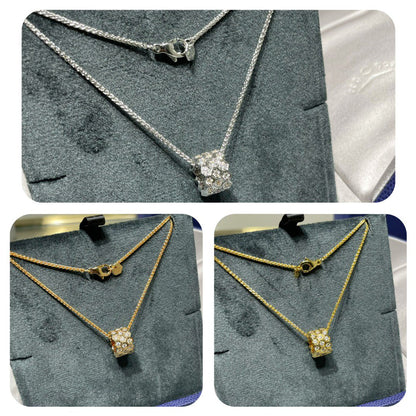 [⭐Seralia]BEE LOVE DIAMOND PAVED 3 ROW NECKLACE