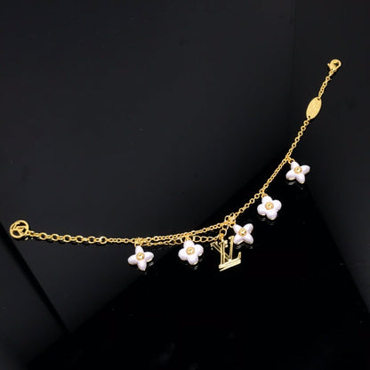 [⭐Seralia]LOGO 6 MOTIF STAR AND SUN GOLD BRACELET