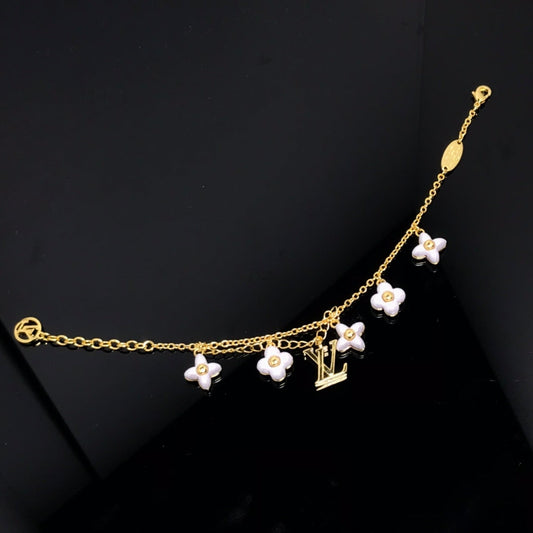 [⭐Seralia]LOGO 6 MOTIF STAR AND SUN GOLD BRACELET