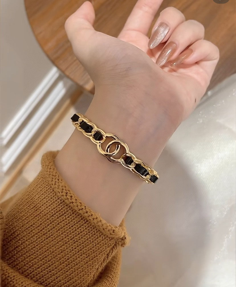 [⭐Seralia]Double C Open Bangle