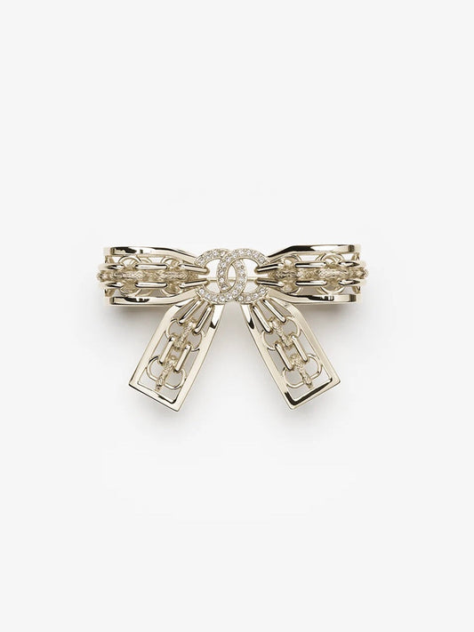 [⭐Seralia]25K Hollow Bow Brooch