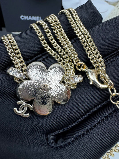[⭐Seralia]New Blue Floral Double-Layer Necklace