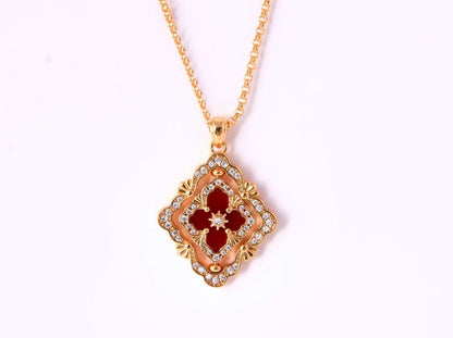[⭐Seralia] B.C.L ENAMEL ROTATING SINGLE-DIAMOND NECKLACE（Various colors）