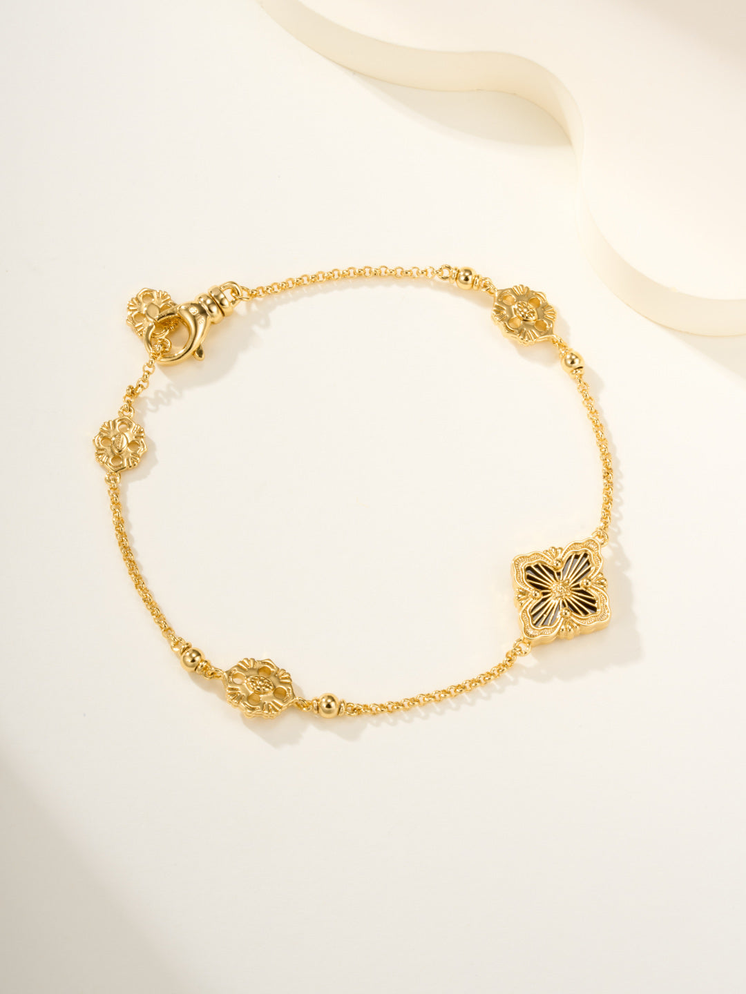 [⭐Seralia]B.C.L ENAMELED One-Flower Bracelet（Various Colors)