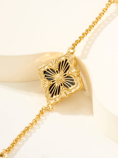 [⭐Seralia]B.C.L ENAMELED One-Flower Bracelet（Various Colors)