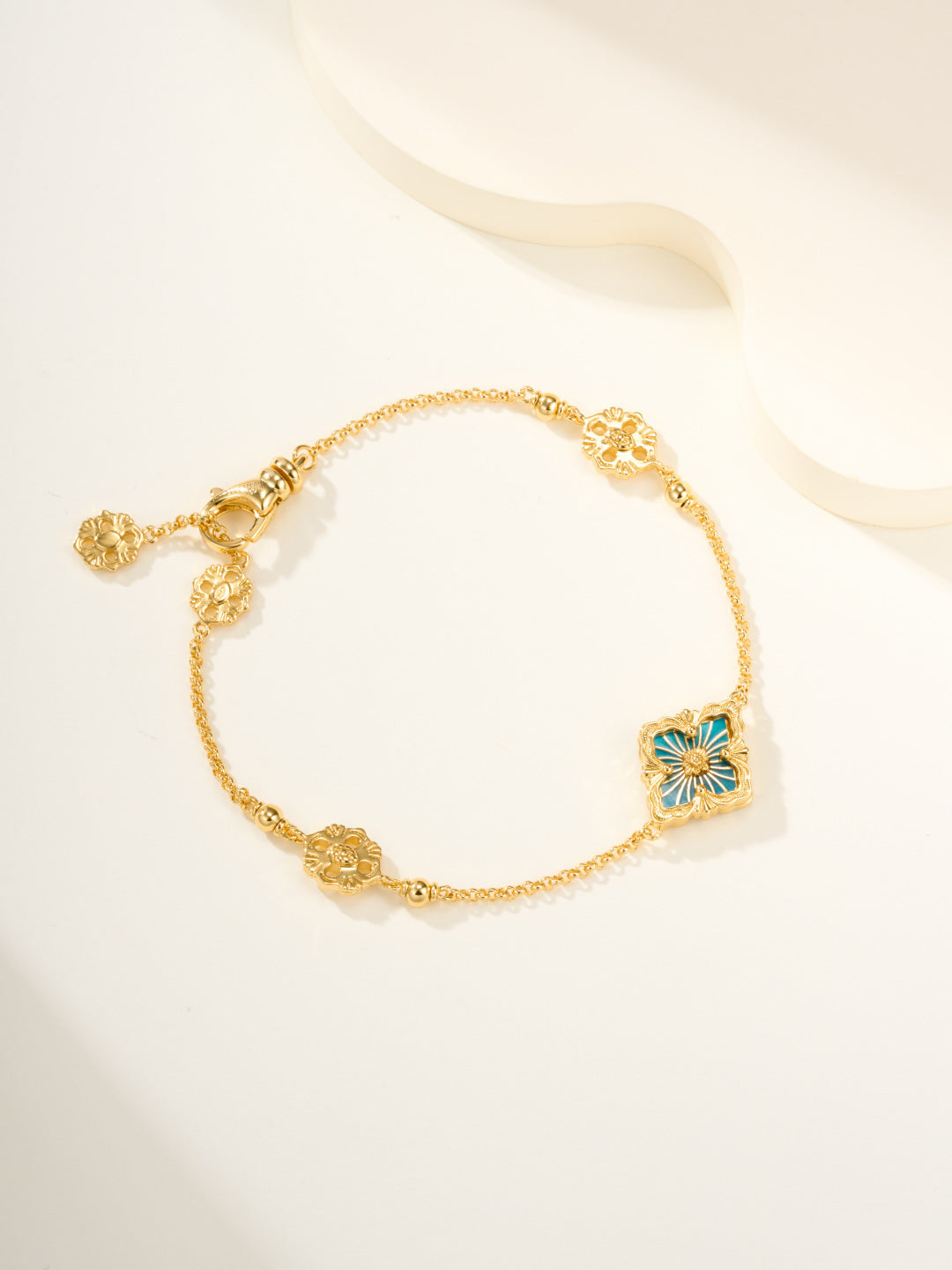 [⭐Seralia]B.C.L ENAMELED One-Flower Bracelet（Various Colors)