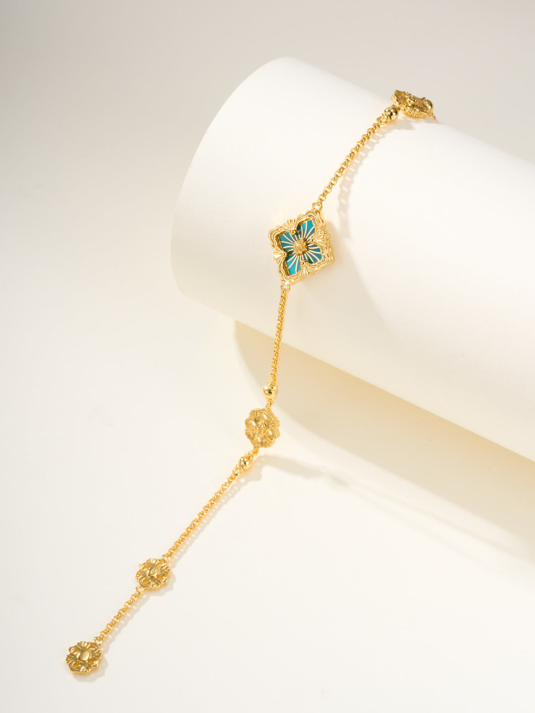 [⭐Seralia]B.C.L ENAMELED One-Flower Bracelet（Various Colors)
