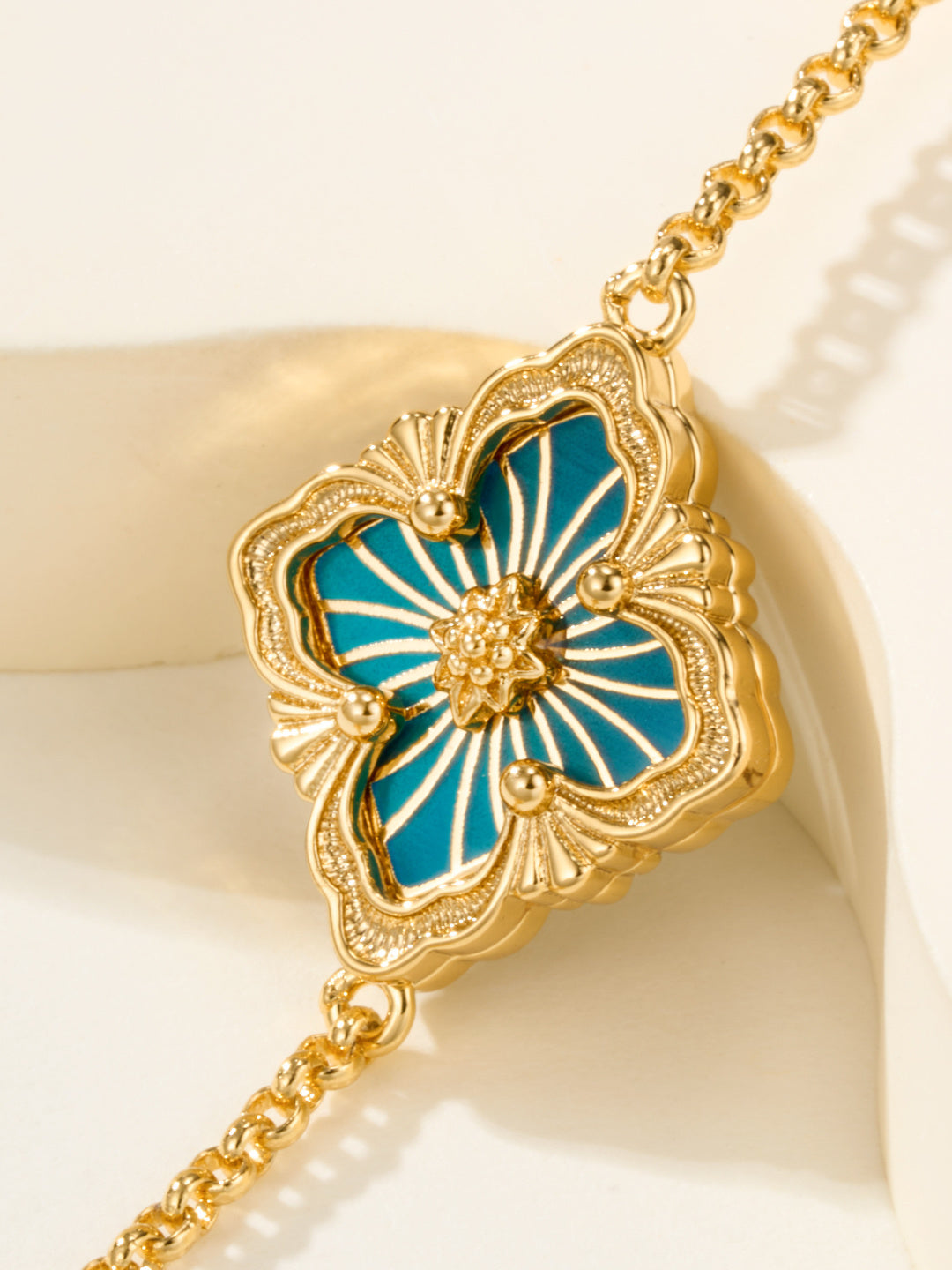 [⭐Seralia]B.C.L ENAMELED One-Flower Bracelet（Various Colors)