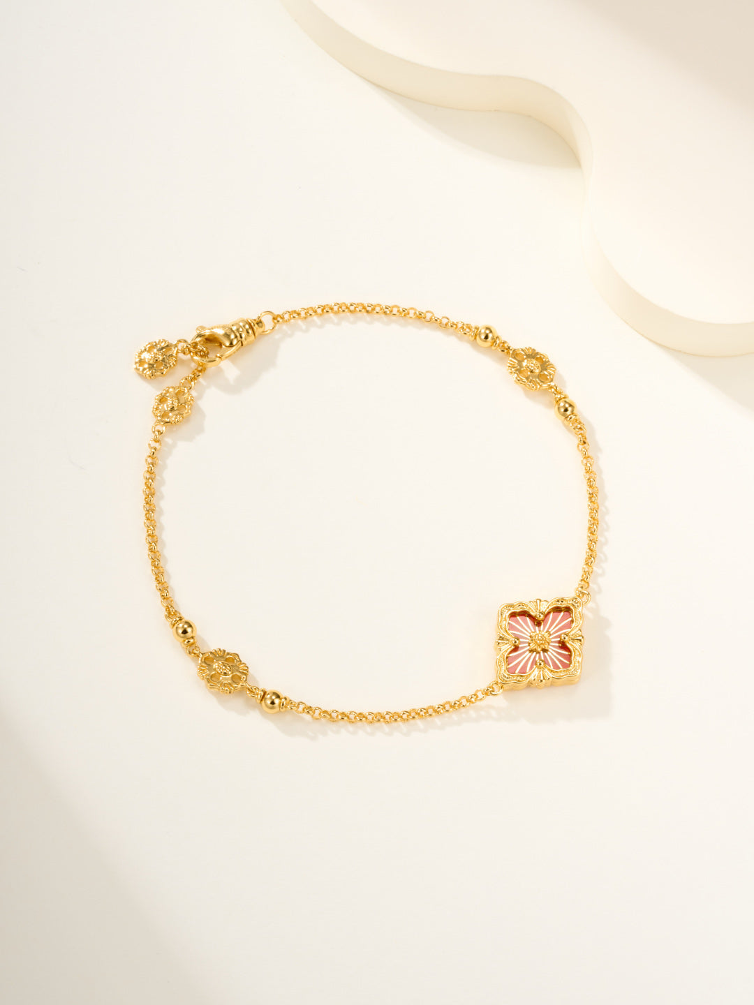 [⭐Seralia]B.C.L ENAMELED One-Flower Bracelet（Various Colors)
