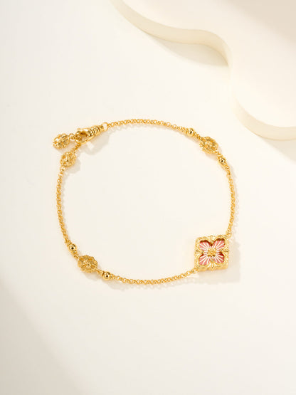 [⭐Seralia]B.C.L ENAMELED One-Flower Bracelet（Various Colors)