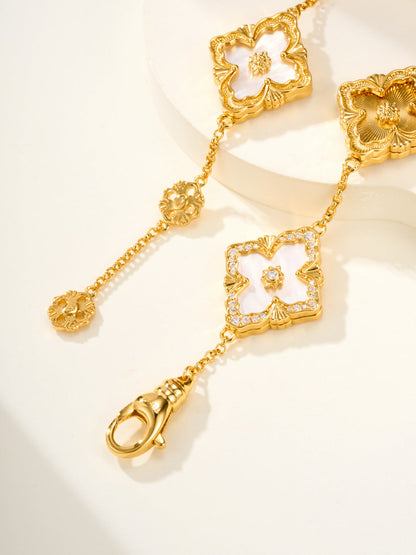 [⭐Seralia]B.C.L ENAMELED Five-Flower Bracelet（Various Colors) BIG SIZE