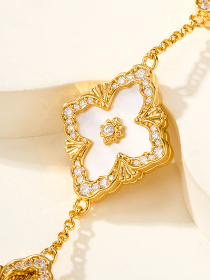 [⭐Seralia]B.C.L ENAMELED Five-Flower Bracelet（Various Colors) BIG SIZE