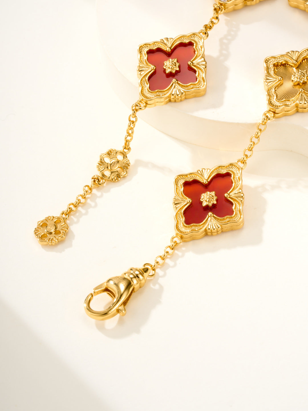 [⭐Seralia]B.C.L ENAMELED Five-Flower Bracelet（Various Colors) BIG SIZE