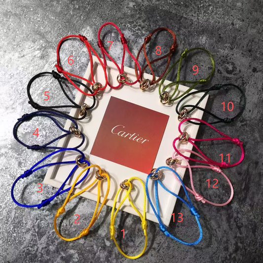 [⭐Seralia]THREE-RING SELF-ADJUSTING CORD BRACELET
