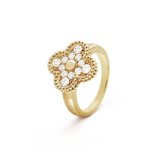 [⭐Seralia]CLOVER DIAMOND RING