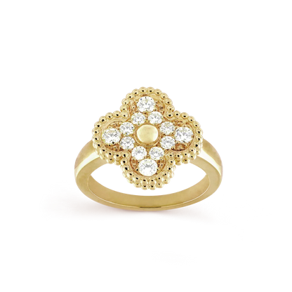 [⭐Seralia]CLOVER DIAMOND RING