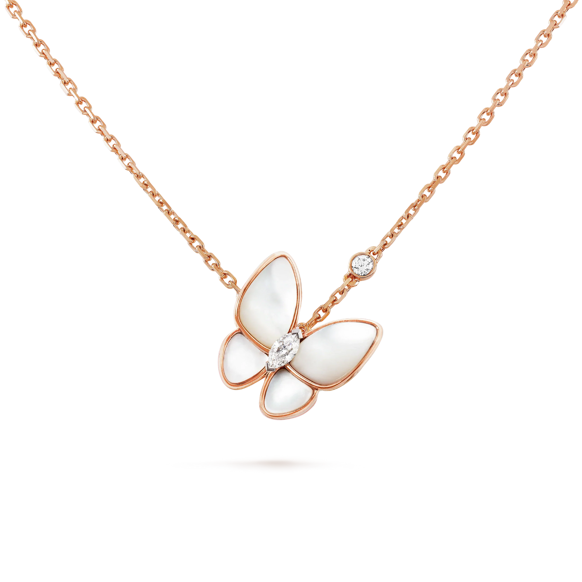 [⭐Seralia]BUTTERFLY MOP DIAMOND NECKLACE