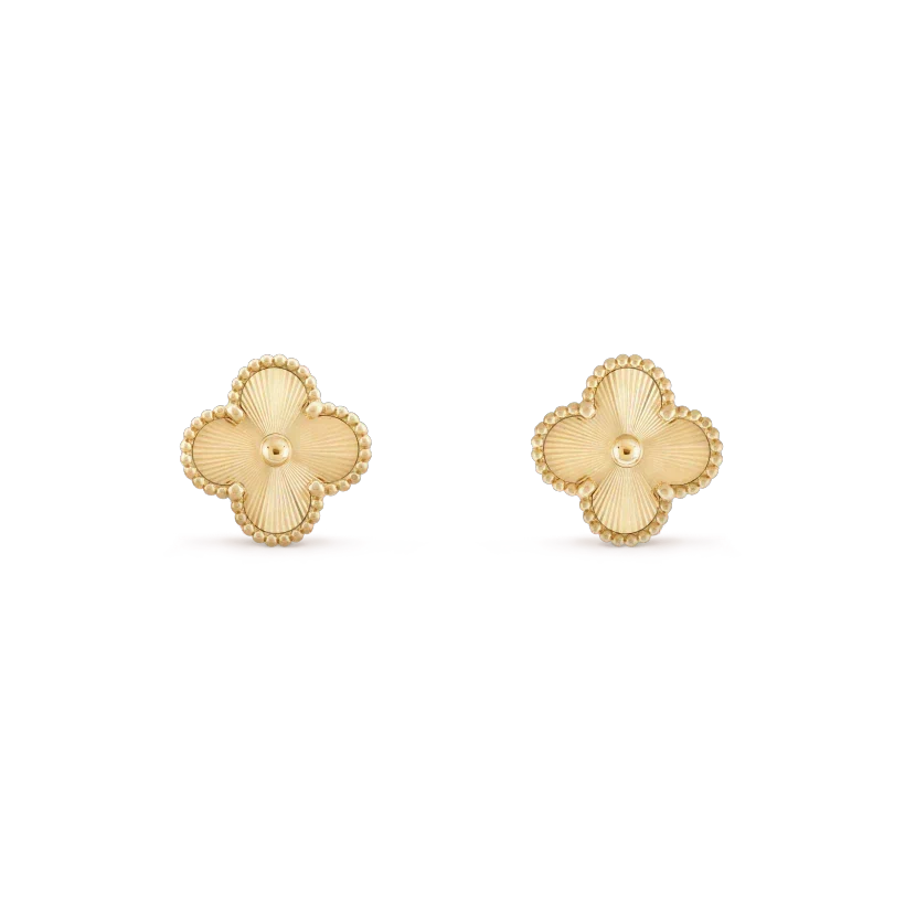 [⭐Seralia]CLOVER MINI 9.5MM LASER EARRINGS