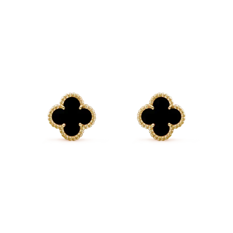 [⭐Seralia]CLOVER MINI 9.5MM BLACK MOP EARRINGS