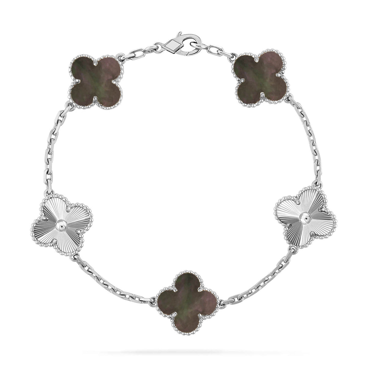[⭐Seralia] CLOVER 5 MOTIF GRAY MOP BRACELET COLLECTION