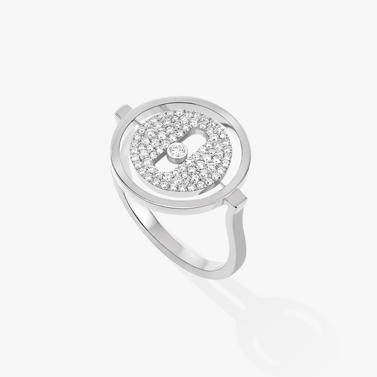 [⭐Seralia]Demo MOVE PAVED SILVER DIAMOND RING