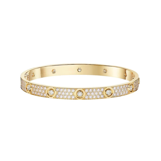 [⭐Seralia]LOVE BRACELET 6.1MM DIAMOND-PAVED 10 BIG DIAMONDS