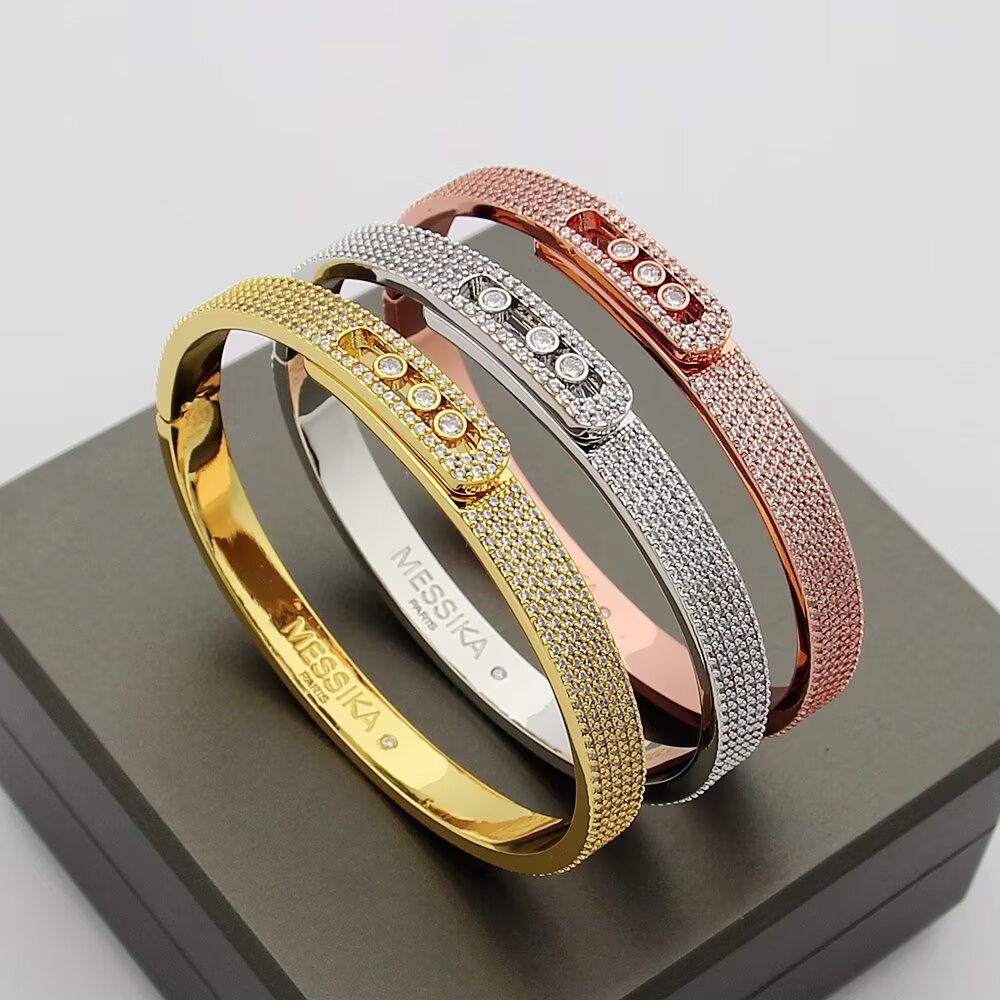[⭐Seralia]Move Noa Full Pavé Diamond Bangle Bracelet