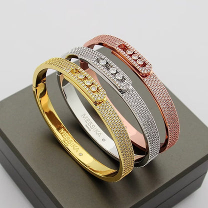 [⭐Seralia]Move Noa Full Pavé Diamond Bangle Bracelet