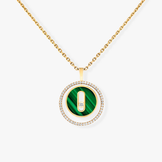 [⭐Seralia]Demo MOVE 1 DIAMOND MALACHITE GOLD DIAMOND NECKLACE