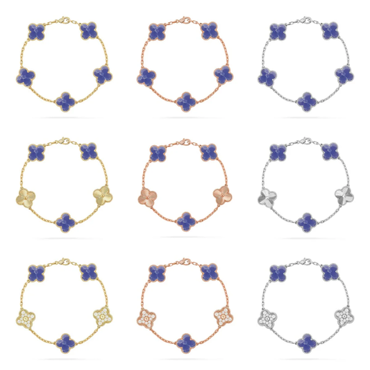 [⭐Seralia]CLOVER 5 MOTIF BLUE VEINS BRACELET COLLECTION