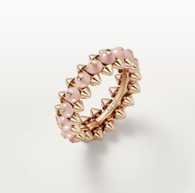 [⭐Seralia]CLASH ELEGANT ROSE GOLD RING FEATURING NATURAL AGATE