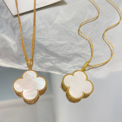 [⭐Seralia]CLOVER 25MM MOP LARGE PENDANT NECKLACE