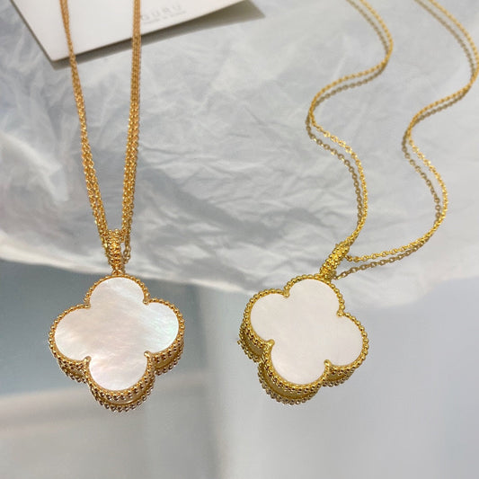 [⭐Seralia]CLOVER 25MM MOP LARGE PENDANT NECKLACE