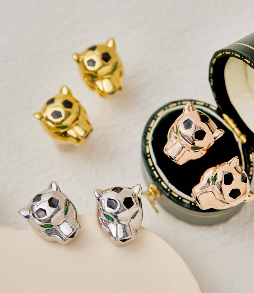 [⭐Seralia]CHRRTAH-PRINT STUD EARRINGS, THREE COLORS