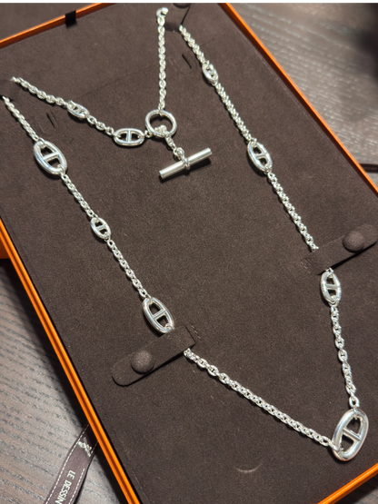 [⭐Seralia]Classic Silver Sweater Chain