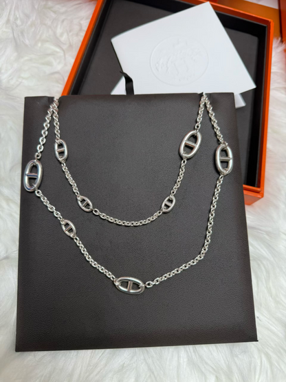 [⭐Seralia]Classic Silver Sweater Chain