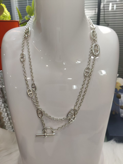 [⭐Seralia]Classic Silver Sweater Chain
