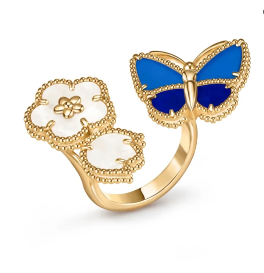 [⭐Seralia]2026 NEW TWIN BUTTERFLY LUCKY RING