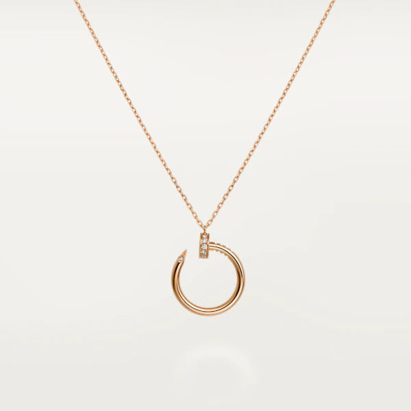 [⭐Seralia]JUSTE NECKLACE PINK GOLD