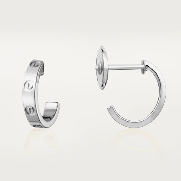 [⭐Seralia]LOVE EARRINGS 2.65MM SILVER