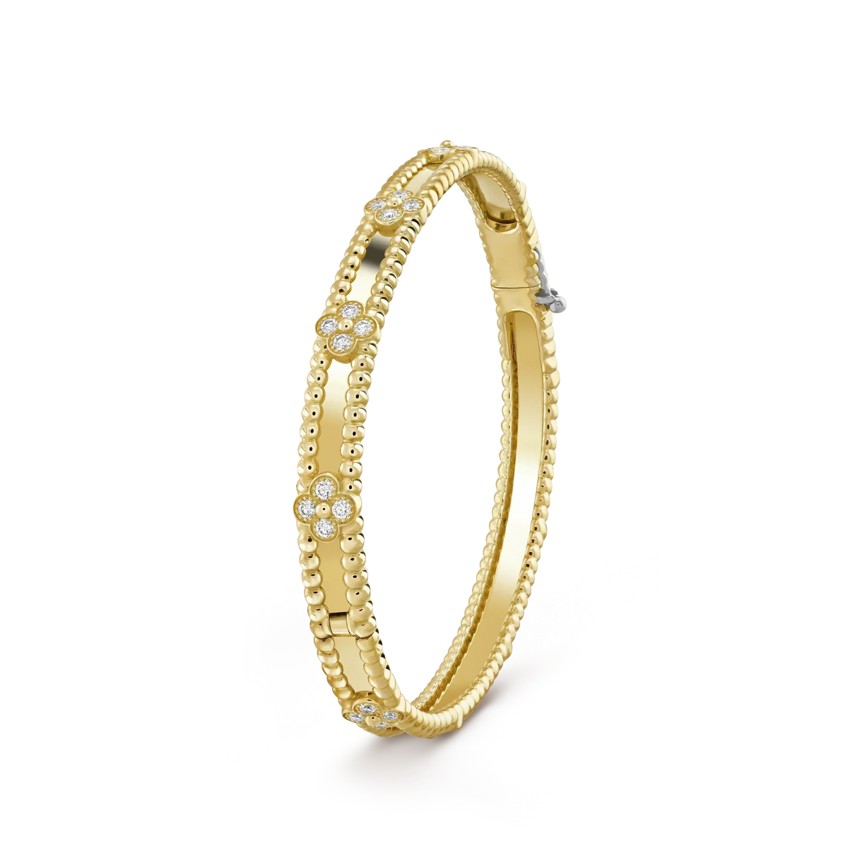 [⭐Seralia]CLOVER BRACELET 4MM DIAMONDS