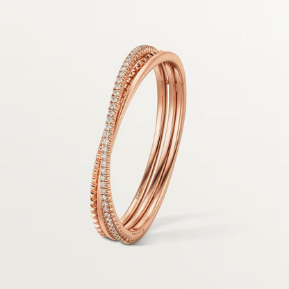 [⭐Seralia]ETINCELLE HALF-PAVED DIAMOND BRACELET