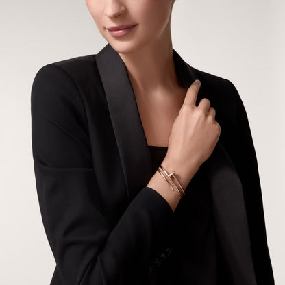 [⭐Seralia]JUSTE BRACELET 3.5MM DOUBLE ROW DIAMOND